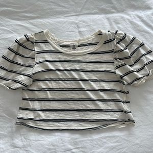 We the Free Striped Crop Top